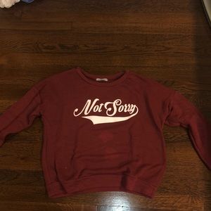 not sorry long sleeve